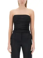 [Moschino Jeans] Moschino Jeans-Draped Top-Donna 38