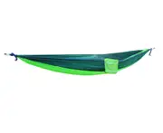 C113 Outdoor Anti-rollover Green Hammock Travel and Leisure Hammock Bedroom Swing with Travel Bag for Outdoor Activity Hiking