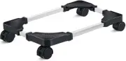 Mobile CPU Stand Adjustable Computer Tower Stand with 4 Caster Wheels Fits Most