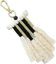 [FOMIYES] Boho Tassel Pendant Keychain Hand Crafted Decorative for Bag Car Keyring Stylish and Fashionable Random