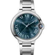 New Cartier Ballon Bleu Stainless Steel Automatic 40 mm Blue Watch WSBB0061
