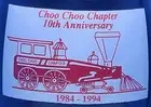 1994 Choo Choo Chapter 10th Anniversary 1984-1994 Coca-Cola Bottle w/tag 8oz
