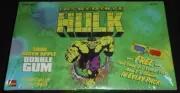 LOOK Marvel Comics INCREDIBLE HULK 3_D Comic Strip Card Sour Green Apple Gum Box