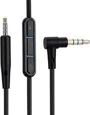 UNCLE LIGHT Replacement Audio Cable for Bose, Compatible with Bose QC25 QC35 QC45 OE2 Headphone 3.5mm-2.5mm Headsets Cable, 6 Ft (1.5 Meters), Black