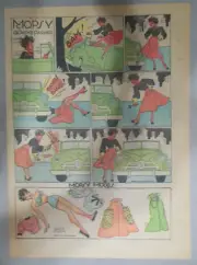 Mopsy by Gladys Parker with Uncut Paper Doll from 10/30/1949 Size 11 x 15 inches