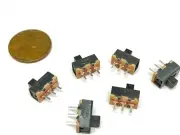 6 pieces Slide Switch SS-12F17 1P2T 3Pin 2 Position SPDT on/off E19