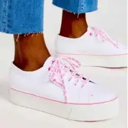 NIB SUPERGA Women’s 2790 Barbie Classic Canvas Platform Sneaker Sz 6