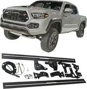 MOMOAU Electric Side Step - Automatic Retractable Running Boards for Trucks, True Flush Mount, Compatible with 2016-2023 Toyota Tacoma Crew Cab