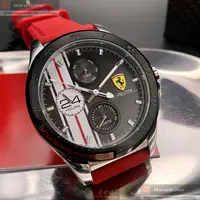 在飛比找蝦皮購物優惠-FERRARI手錶,編號FE00068,42mm黑圓形精鋼錶