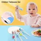Chopsticks Fork Spoon Kits Children Tableware Set Training Chopsticks
