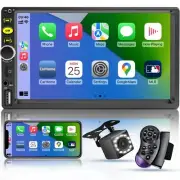 7 Double Din Touch Screen Car Radio with Apple CarPlay7 Inch Bluetooth Car St...