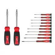 14-in-1 Torx Multi-Bit Screwdriver with 14-in-1 Hex Multi-Bit Screwdriver and
