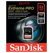 Sandisk Extreme Pro 32GB SD SDHC Memory Card 280MB/s UHS-II U3 4K HD Video