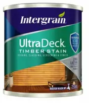 Intergrain UltraDeck TIMBER DECKING STAIN Water Based MERBA 250ml, 1L Or 4L