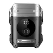 Electric Razor for Men, Metal Body, Magnetic Shaving Head, Powerful Motors, Type-C Fast Charging, LED Display, Mini Cordless Rotary Shaver, Easy to Travel
