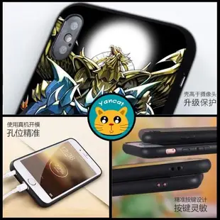 游戲王神卡6s適用XSMAX手機殼8plus磨砂iphone7軟殼5SE掛繩XR全包