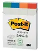 【文具通】3M Post-it 利貼 可再貼 指示標籤 再生紙 560RP-R 原550R 四色 14x75mm 100張/條 4條/包 F5010352