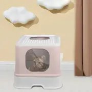 Pawz Cat Litter Box Fully Enclosed Kitty Toilet Trapping Odor Control Basin Coffee