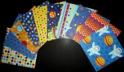 SPACE ~ 10 Scrapbooking/Cardmaking Papers - 15cm x15cm - (6"x 6") BOY THEME