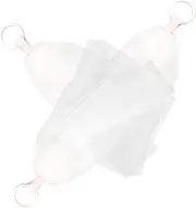 Baluue Drawstring Design 3pcs Exfoliating Mesh Soap Saver Pouch Bubble Net for Handmade Soap Storage