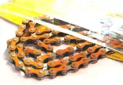 YBN S-410 Singlespeed Chain — 1/8" x 112 Links / Orange —AUS STOCK— Bike BMX SS