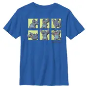 Stitch Poses in Yellow Panels T-Shirt