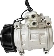 A/C AC Compressor Pump 10PA15C Compatible For John Deere Tractors 6000 7000 SERIES 6100 6110 6120 6200 6210 AL154203 AL155836 AL176857