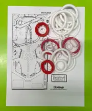Gottlieb Premier Excalibur Pinball Machine SILICONE / RUBBER Ring Kit
