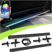 MOMOAU Plug-N-Play Electric Running Boards with LED Lights Compatible with 2016-2024 Toyota Grand Highlander | Automatic Retractable Power Steps, 600LB Capacity, Anti-Slip Surface, Vehicle-Specific Fi
