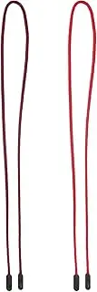 [uxcell] 2pcs Glasses Strap Adjustable Nylon Eyeglasses Holder Strap Eyewear Retainer Sunglasses Lanyards String Holder Around Neck for Men Women Children, Red and Wine Red