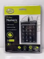 Gear Head 19-Key Numeric Keypad KP2200U USB Plug n Play Sealed Pkg