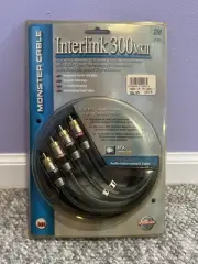 Monster Cable Interlink 300 MKII 2M (6.6ft) RCA Audio Cable New Factory Sealed