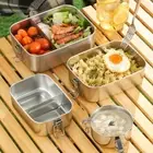 Removable Partitions 304 Stainless Steel Lunch Box Food Storage Box Canteen