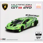 迷你 GT LAMBORGHINI HURACAN GT3 EVO 優質模型壓鑄玩具車非熱輪 LAMBORGINI ST