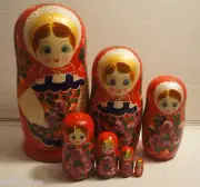 Russian Matryoshka Russian Wooden Nesting Dolls - 7 pieces #1