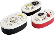 Skater SRS3SAG-A Snoopy Orchestra Bento Box, Sealed Containers, Storage Containers, 3 Pieces, Made in Japan, 30.9 fl oz (860 ml)