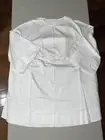Gentle Herd Women's 100% Cotton Oversized Peasant Blouse White Size Large