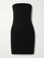 [THE PARK] THE PARK - Chiara Strapless Stretch-tencel™ Lyocell Jersey Mini Dress - Black - large large Black