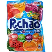 Uha Puccho Puchao 4 Fruit Soda Mix Chewy Candy Watermelon Apple Grape Orange