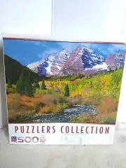 Puzzlers Collection Montana's Maroon Bells 500 Pieces New Sealed Puzzle