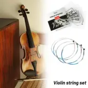 Violin Strings (x4) Steel Core Replacement Size 3/4 (G-D-A-E) & Set 4/4 B9B5