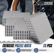 72 Piece Puzzle EVA Foam Exercise Mat Floor Tiles Home Gym Workout Interlocking