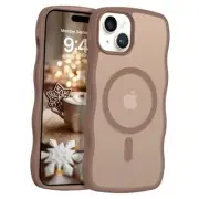for iPhone 15 Plus/iPhone 14 Plus Case, Compatible with Magsafe Wave Frame