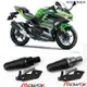 Kawasaki改裝配件MOWOK適用川崎Z400忍者NINJA400改裝排氣管加長防摔球保護保險杠