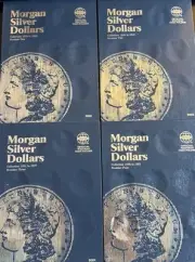 Whitman Morgan Silver Dollars Coin Folder Numbers 1-4 1878-1921 - All 4 Books!!!