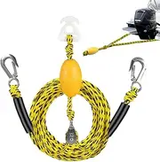 Ski Tow Rope, Ski Boat Tow Rope Quick Connector Harness, High Strength 4 Riders Tow Rope Pulling Towing Tube for Water Sports Activities