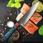 Kiritsuke Knife 67 Layers Damascus Steel VG10 Core Wood Handle Chef Slicing Beef