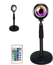 LED Sunset Lamp - Sunset Lamp Multicolor Table Projector | Living Room Bedroom Romantic Visual Decoration 16 Colors for Selfie, Photography