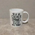 Cocker Spaniel coffee mug white
