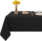 Rectangle 4 Feet Tablecloth 60X84 Inch Tablecloth Stain and Wrinkle Resistant Wa